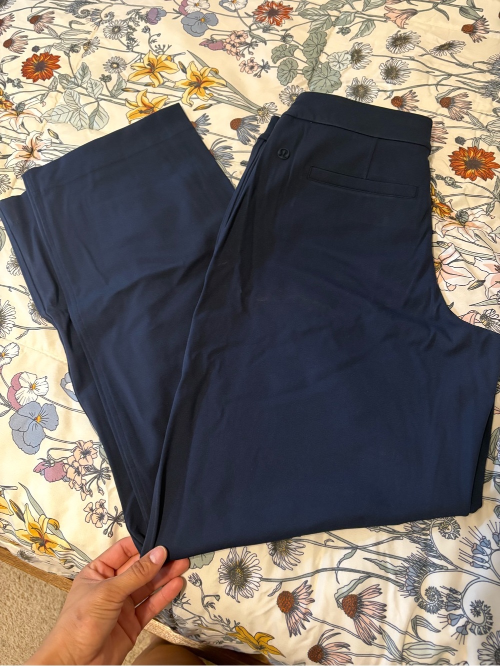 lululemon athletica Navy Wide-Leg Dress Pants